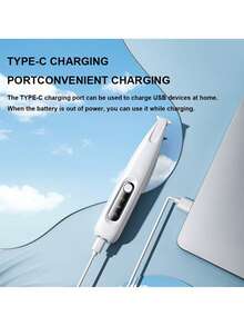 低噪音宠物电动理发器，适用于小型犬猫，配备陶瓷刀片、可充电电池、LED灯和多功能修剪配件 - 彩色 - 查看 10