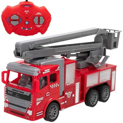 Color Baby Camión de bomberos radiocontrol. escala 1:30, mando 4 funciones, luces y escalera manual extensible, para recrear misiones de rescate, juguete teledirigido, para niños a partir de 4 años ✅ Entrega 24/48h a España (península)