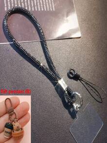 2026新年情人节全钻手机挂绳防丢防盗带，带密封圈，适合作为生日、节日礼物送给母亲、家人、朋友，手机挂件配件，手机挂绳，耐用斜挎手机挂绳，适合户外旅行、徒步，男女通用 - 彩色 - 查看 3