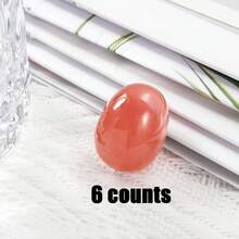 6/12 Pcs Natural Crystal Healing Stones Set - White Crystal, Rose Quartz, Tiger's Eye, Yellow Jade, Golden Swan, And Watermelon Red Gemstones For Home Decor, Meditation, Energy Healing, And Gift - Multicolor - View 9