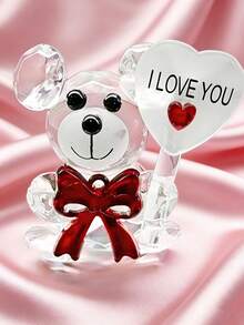 1 Stück Kristallbär Handwerk, modischer & süßer Kristallbär, Muttertags Geschenk, Valentinstag Geschenk, Geburtstagsgeschenk, Hochzeitsgeschenk, Geschenk zum Schulanfang, handgefertigt, Tischdekoration, Auto Innenraum Dekoration, Schlafzimmer & Wohnzimmer Dekoration, Geschenk für Freunde, Liebhaber, Lehrer, Eltern - Verschiedenfarbig - Übersicht 12