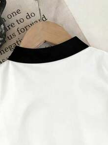 Sleeveless Boys' Basketball Shooting Print Polo Shirt, Creative Design Highlights Personalized, Suitable For Spring/Summer Casual Wear - Black - View 5