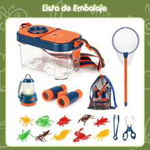 21 Kit de Explorador para Ninos, Juego de Exploración al Aire, Red de Mariposa y Caja Colectora de Insectos para Ninos y Ninas de 3 a 12 Anos (21Pcs),40964502 - Multicolor - Ver 5