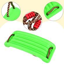 Asiento de columpio doblado de plástico para exteriores para niños, patio trasero para niños, jardín de infantes - Verde - Ver 4