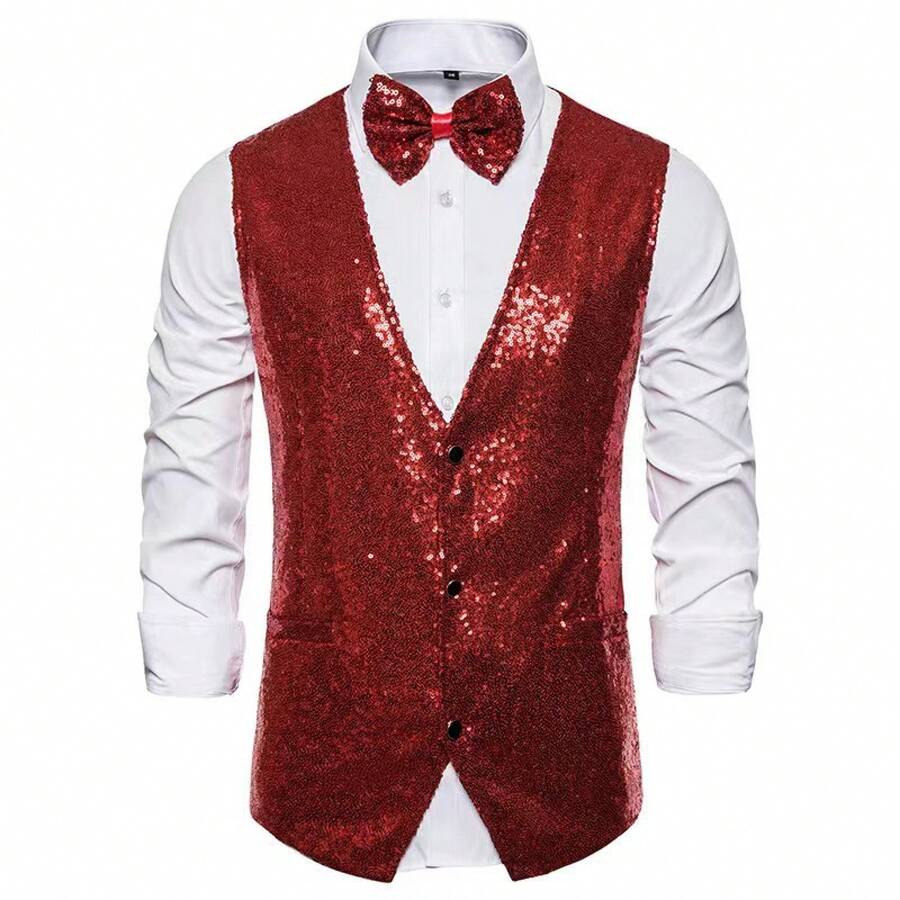 Men Cosplay Clothing - Burgundy - View 1