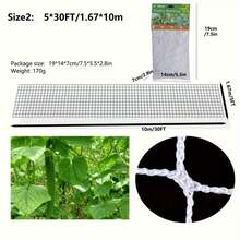 1pc Polyester White Square Grid Trellis Net, Plant Climbing Vine Net, Square Grid For Climbing Plants, Vegetables, Fruits And Flowers - 1PC - View 8