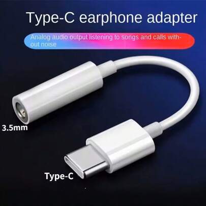 USB-C To 3.5mm Audio Adapter, Compatible With IPhone 17/17Pro/16Pro/16/15/15Pro, IPad, Android Phones & Tablets, Plug & Play Audio Converter Cable For Headphones, Speakers, No Delay, High-Definition Sound Quality For Music, Videos, Gaming, Office