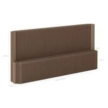 Room Divider,Bedroom,Multi Functional Folding Room Partition Screen With Shelving ,Made Of Kraft Paper, Perfect For Living Rooms, Offices, And Beauty SalonsMade Of Kraft Paper, Perfect For Living Rooms, And Beauty Salons - braun - Übersicht 14