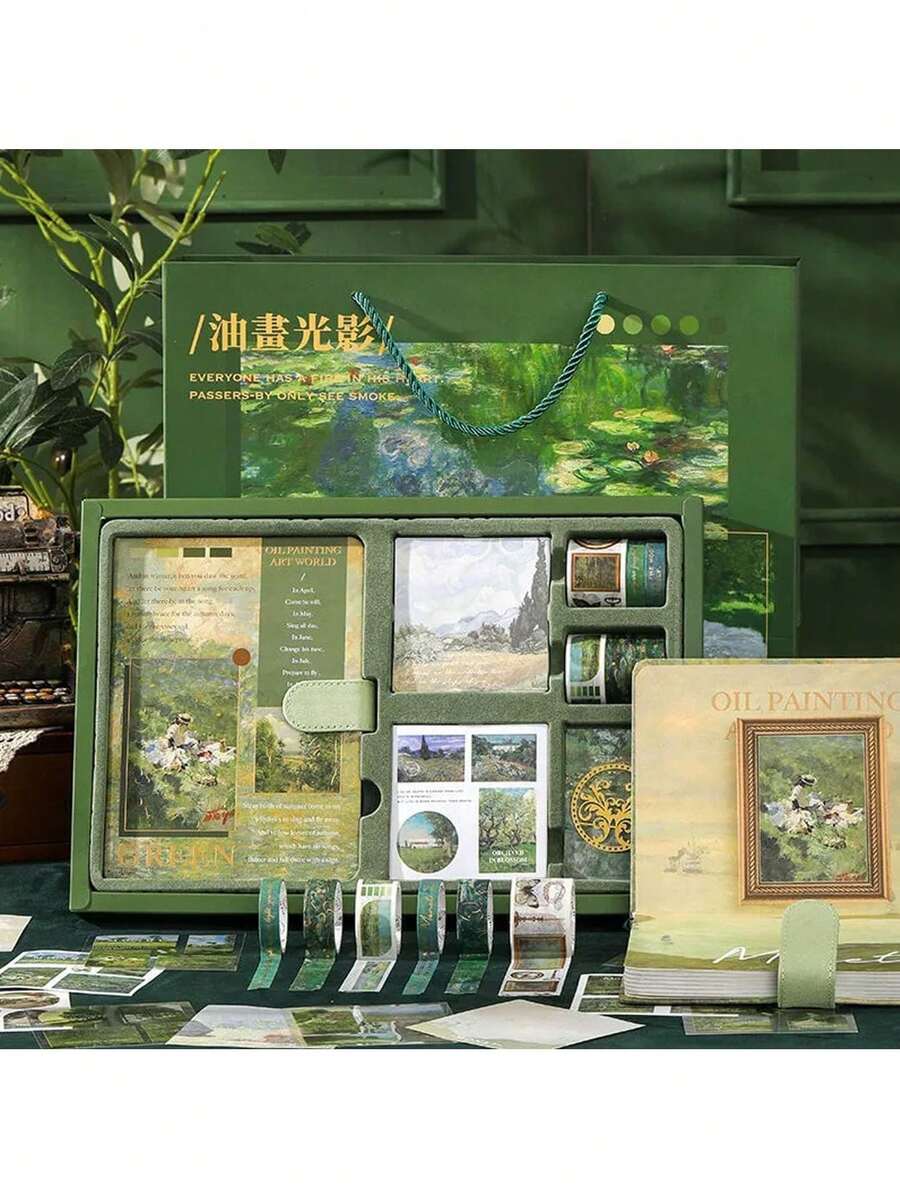 128 Piezas Bullet Journal Kit, Kit de Álbum de Recortes con Estética Vintage, Suministros de Albumes de Recortes para Diario de Bala, Regalo Perfecto Tanto para Niños Como para Amigos,40967175 - Multicolor - Ver 1