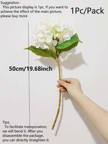 1朵19.68英寸人造绣球花，高品质丝绸般材质，适合DIY婚礼花束、派对、家居客厅、厨房、花园、酒店、办公室装饰，是情人节、母亲节、派对中心装饰品、春季家庭花园派对、DIY花环装饰的理想之选，也是送给女孩的绝佳礼物。 - 彩色 - 查看 11
