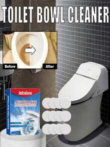 jakehoe 12片装马桶清洁片，马桶清洁片，强力马桶除垢剂，马桶清洁片，马桶除垢剂，强力马桶清洁剂，马桶清新片，马桶清洁剂 - 固體 - 查看 7