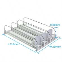 Dụng cụ đẩy/cánh quạt đồ uống, hộp đựng chai và lon trong tủ lạnh, máy rót lon soda tự động với vách ngăn hai lớp được nâng cấp và khóa định vị, đồ dùng nhà bếp, đồ dùng sắp xếp và lưu trữ trong tủ quần áo, đồ dùng để bàn. - Nhiều màu - Xem 14