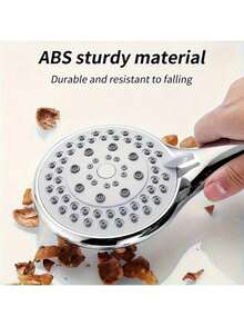 1 Set Handheld Adjustable High Pressure Shower Head With Bracket & Hose, Bathroom Shower Faucet, Bathroom Hardware, Bathroom Accessories, Enjoy Luxurious Bathing Experience - Square - View 8