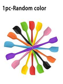 6pcs/3pcs/1pc Silicone Spatula Set, Heat Resistant Cake Cream Scraper Baking Tools, Small Mixing Spoon, Wok Spatula, Non-Stick Cookware, Kitchen Gadgets - Multicolor - View 11