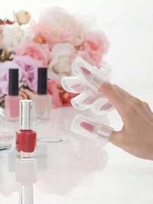 Japanese Manicure Care Box, Home Scratch-Resistant Nail Protector, Transparent Nail Care Tools, Manicure Supplies, Manicure Tools, Manicure Art Tools, Back To School Season, Manicure, False Nails Care Tools, Nail And Foot Care Tools - Multicolor - View 2