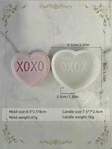 Romantic Heart Proposal Silicone Mold Combination, Valentine's Day Anniversary Candlelight Dinner, Table Decoration, Perfect Aromatherapy And Decorative Plaster Creation, Handmade Soap Making Mold - A - View 12