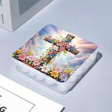 1pc/15pcs DIY Diamond Painting Kit, Moon & Sun Design, Special Shape Rhinestone Gems Transparent Memo Box, Suitable For Home Decor, Office Supplies, Crafts, Holiday Gifts - Multicolor - View 25