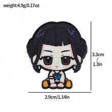 Mattel 1件新款卡通热销商品，女巫猎人团体金属徽章，合金印花胸针，胸章配饰别针，小众时尚女巫猎人团体金属徽章，女巫猎人团体 - 彩色 - 查看 13