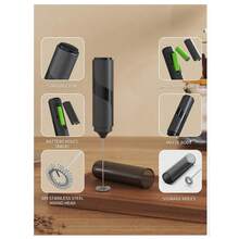 电动奶泡器、手持搅拌器、打蛋器、奶油打发器、小型蛋糕搅拌器、牛奶咖啡奶泡器 - 彩色 - 查看 6