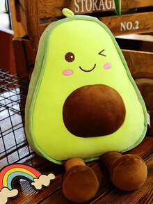 30cm/11.8in Cute Plush Avocado Doll, Soft Stuffed Fruit Pillow, Home Decor, Fluffy Plush Fruit Doll, Huggable & Playful, Adorable Animal Shape, Suitable As Gift For Friends, Valentine's Day, Christmas, Party, Mother's Day, Halloween - Multicolor - View 5