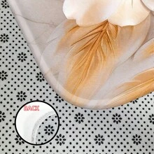 1 pezzo/4 pezzi Set tenda doccia da bagno, Set tenda doccia, Decorazione bagno, Tappeto da bagno, Decorazione casa, Tappetino da bagno, Motivo marmo e floreale, Regalo, Decorazione a tema, Set bagno, Include 12 ganci - multicolore - Visualizzare 11