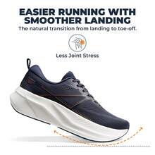 Men's Lightweight Road Running & Gym Shoes Cushioned, Non-Slip Support For Training, Walking & Tennis - 藍色 - 查看 5