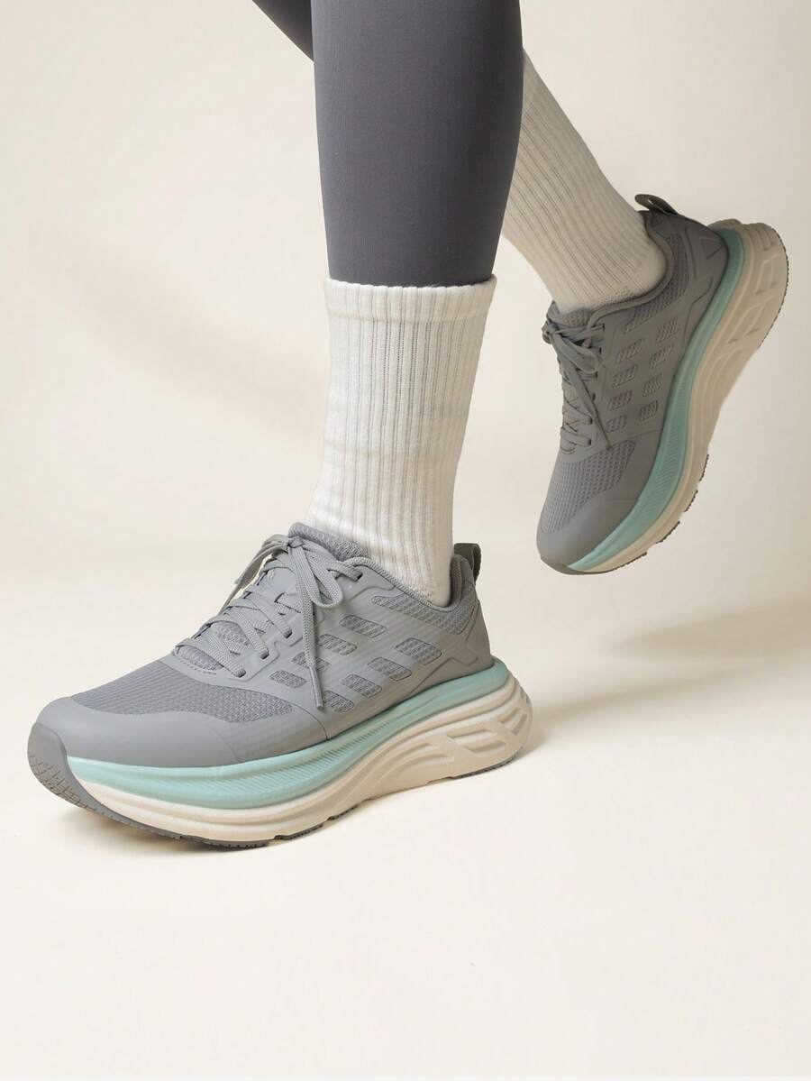 Women's ActiveFloat Walking Shoes - Comfortable Cushioning, Non-Slip Breathable Tennis Shoes For Gym, Sports, And Running - Xám - Xem 1