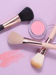 3pcs Soft Non-Stick Powder Blush Brush, Diffuser Brush, Setting Brush, Contour Brush, Multi-Functional Makeup Brushes - Multicolor - View 5