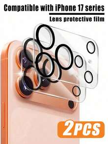 BOLLYMORE 2片装,兼容 17 Pro Max摄像头镜头,高清透明防刮保护膜,兼容 Air、17 Pro Max、16、16 Pro、16 Pro Max、15、14、13、12、11,9H硬度钢化玻璃,适用于日常、办公、居家等场景,防水防震防摔防刮。 - 黑色 - 查看 11