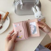 Japanese/Korean Style Creative Cartoon Food INS Women Trifold Wallet Large Capacity Card Holder - Multicolor - View 4