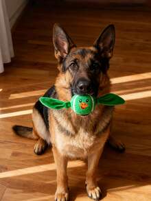 Pet Chew Plush Wing Design Tennis Ball Toy, Dental Care Teeth Grinding, Elastic Interactive Outdoor Dog Toy - Multicolor - View 11