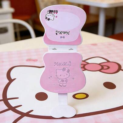 Miniso 1pc Sanrio Hello Kitty Shiny Party Series - Asymmetrical Pearl Handle Notebook, Durable PU Material Pearl Handle Design, Suitable For Students, Office And Creative Diary Use