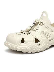 CAMEL CROWN Men's Outdoor Casual Sandals, Hollow Breathable Water Hiking Shoes Beach Slippers - Beige - View 2