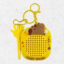 1pc 2026 Kapibara Magnetic Bead Drawing Board Puzzle Toy Keychain, Cute Cartoon Backpack Pendant, Interactive Toy, Perfect Gift For Friends, Birthday, Party, Boys And Girls - Multicolor - View 13