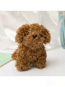 10厘米逼真毛绒小狗玩偶，收藏级玩偶，柔软毛绒小狗，触感舒适，迷你毛绒玩具，是送给朋友、节日装饰、生日礼物、派对礼品的理想之选。 - 彩色 - 查看 4