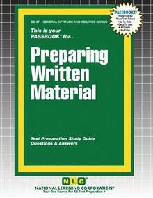 Preparing Written Material (Paperback) By Passbooks (Compiled By) - Single Book - View 1