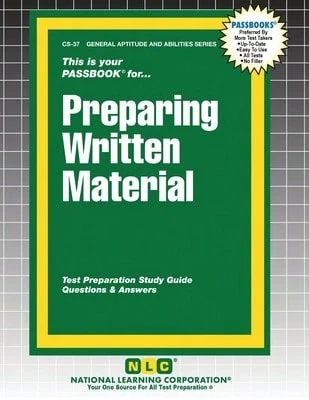 Preparing Written Material (Paperback) By Passbooks (Compiled By) - Single Book - View 1