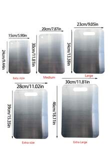 优质钛钢双面砧板 - 100% 纯天然卫生多功能砧板，适用于肉类、水果、蔬菜等 - 多种尺寸满足不同切割需求。厨房砧板套装 - 砧板 - 不锈钢砧板 - 卫生厨房用具 - 多尺寸砧板 - 不锈钢厨房配件 - 彩色 - 查看 20