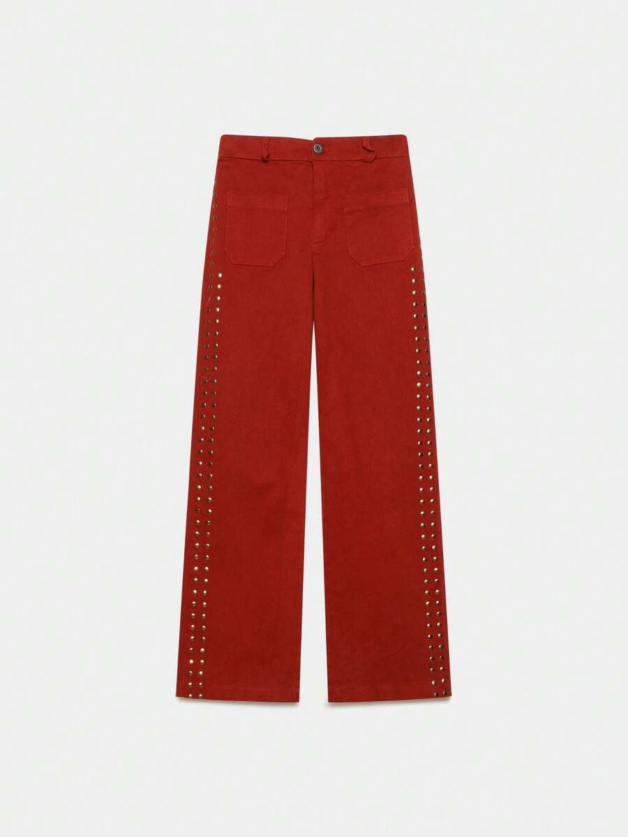 ARMONIAS Women Pants - ĐỎ GẠCH - Xem 1