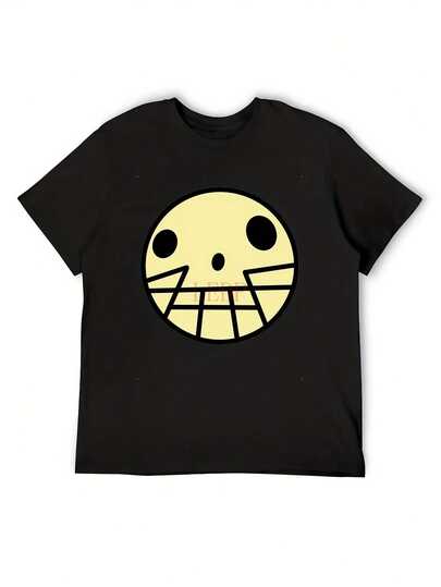 Top pickLocal1pc Men's casual cotton T-shirt with Total Drama Island Duncan skull print, crew neck, all-season, slight stretch knit fabric, regular fit- graphic Harajuku clothingOpen in new tab.