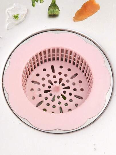 1pc Kitchen Sink Drain Filter, Sink Strainer, Drain Catcher, Hair Clog Remover, Sink Drain Cover, Multi-Function Filter Net