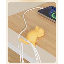 Cat-Shaped Painless No-Drill Desk Edge Hook, Suitable For Student Desks, Multi-Function Bag Hanger - A - View 6