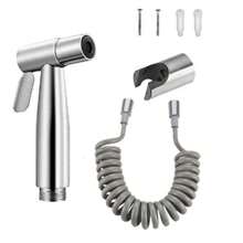 一套3件套豪华高压淋浴喷头套装，包含手持花洒、清洁喷头和壁挂式分水器 - A - 查看 8