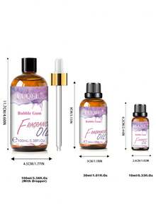 Bubble Gum Fragrance Oils 10/30/100ml, EUQEE 1pc Bubble Gum Oils For Reed Diffuser Humidifiers DIY Candle And Soap Making,Premium Essential Oils For Home Aromatherapy,Room Sprays,Moisturizing Skin Care,Car Aroma,Birthday/ Holiday/Christmas Gifts - Bubble Gum - View 8