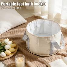 Foldable Foot Bath Bag/Foot Bath Bucket, Portable Foot Bath Device For Home Use, Thickened Heat Preservation And Steaming Foot Bath Bucket, Suitable For Travel And Business Trips. - Multicolor - View 5