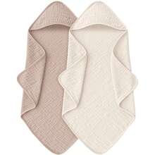 30"X30" Hooded Baby Muslin Bath Towel, Super Soft Absorbent Infant Bathrobe, Suitable For Newborns And Babies, Essential Baby Item, Registry And Gift - Multicolor - View 17