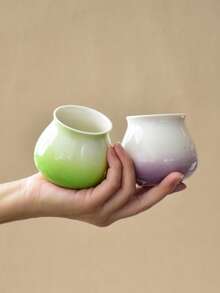 1pc China-Made Ceramic, Ceramic, Creative Personalized Mug, Household Coffee Cup, Master Cup, Water Cup, Breakfast Cup - Multicolor - View 6