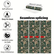 1 Roll 44cm*3/5/10m Self-Adhesive Seamless Removable Waterproof Vinyl Wallpaper, Vintage Luxury Style, Animal & Floral Pattern, Suitable For Indoor Wall Decor, Furniture & Cabinet Renovation - Volume 1 - View 9