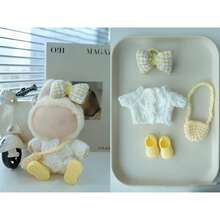 Labobo Doll Sweater With Headband, Shoes, Crossbody Bag & Accessories Set, Fashionable Styling Supplies (5-Piece Set, Doll Not Included) - Multicolor - View 10