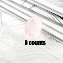 6/12 Pcs Natural Crystal Healing Stones Set - White Crystal, Rose Quartz, Tiger's Eye, Yellow Jade, Golden Swan, And Watermelon Red Gemstones For Home Decor, Meditation, Energy Healing, And Gift - Multicolor - View 14